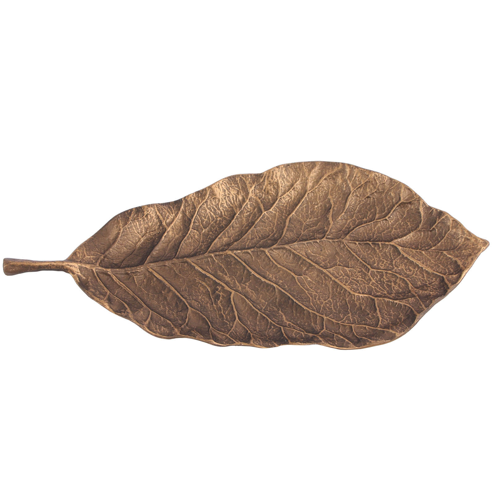 Leaf Tray in Golden Bronze by Keiichi