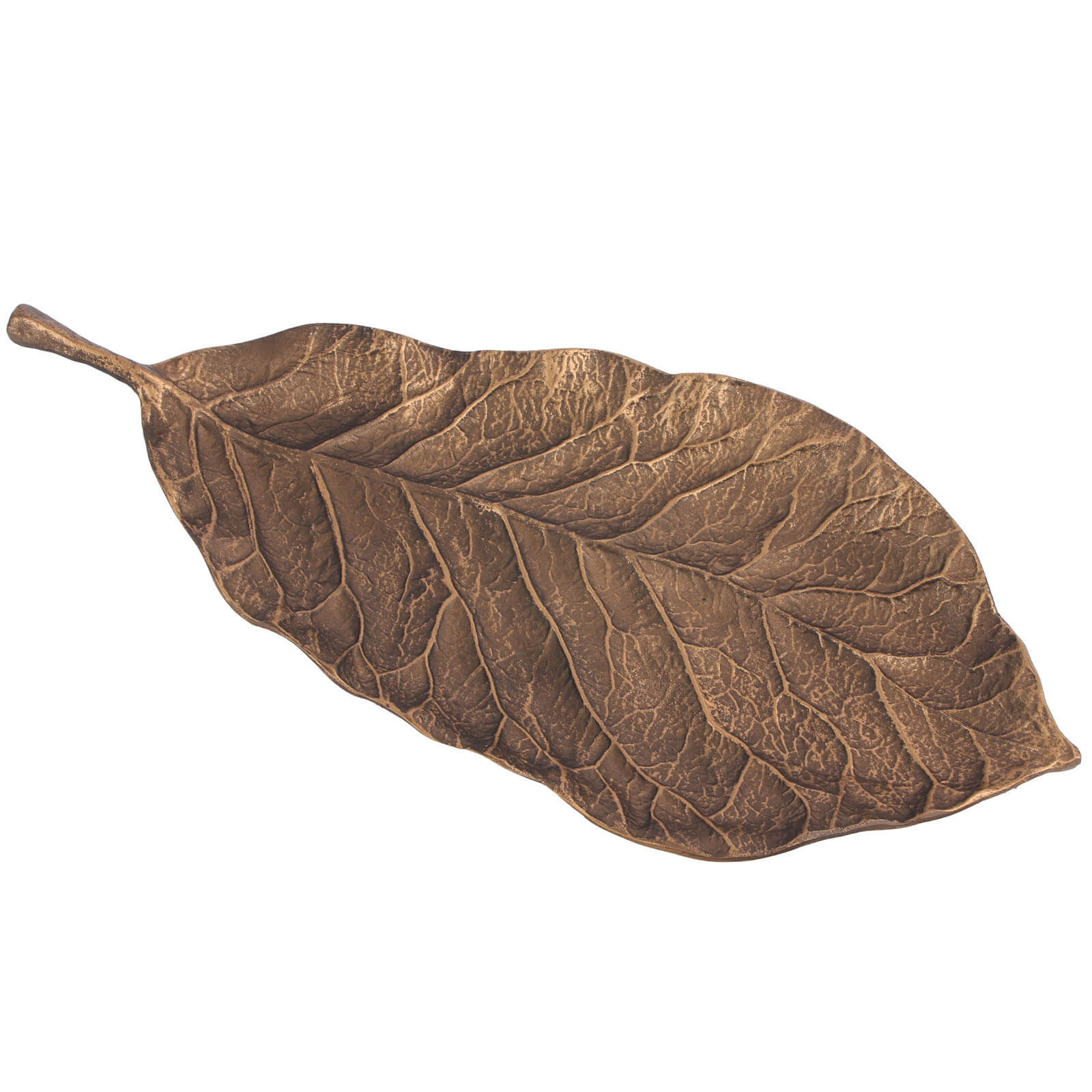 Leaf Tray in Golden Bronze by Keiichi