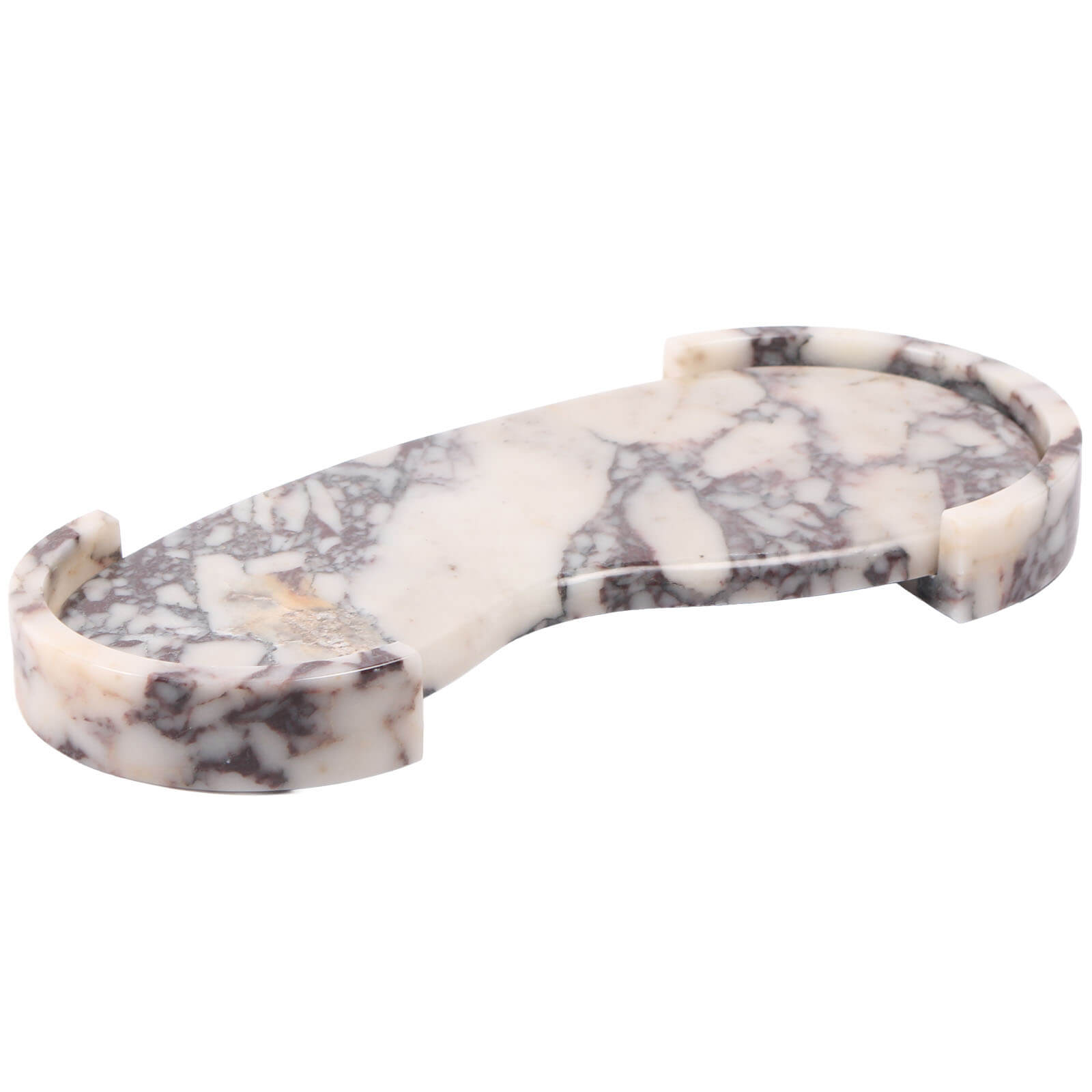 Curved Tray in Bulgari Purple Marble by Keiichi