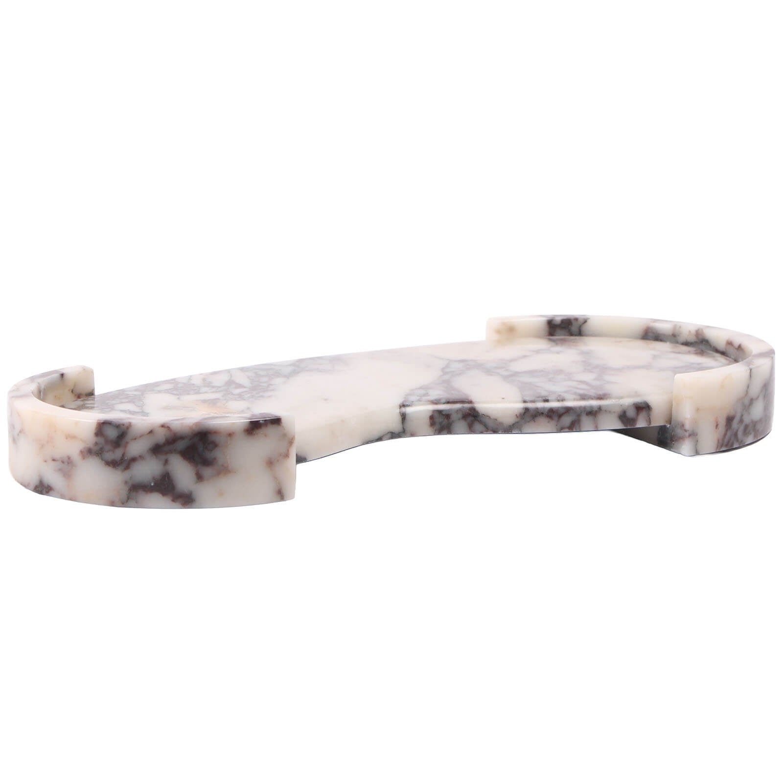 Curved Tray in Bulgari Purple Marble by Keiichi