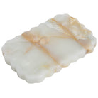 Freeform Tray in Snow Plum Marble by Keiichi