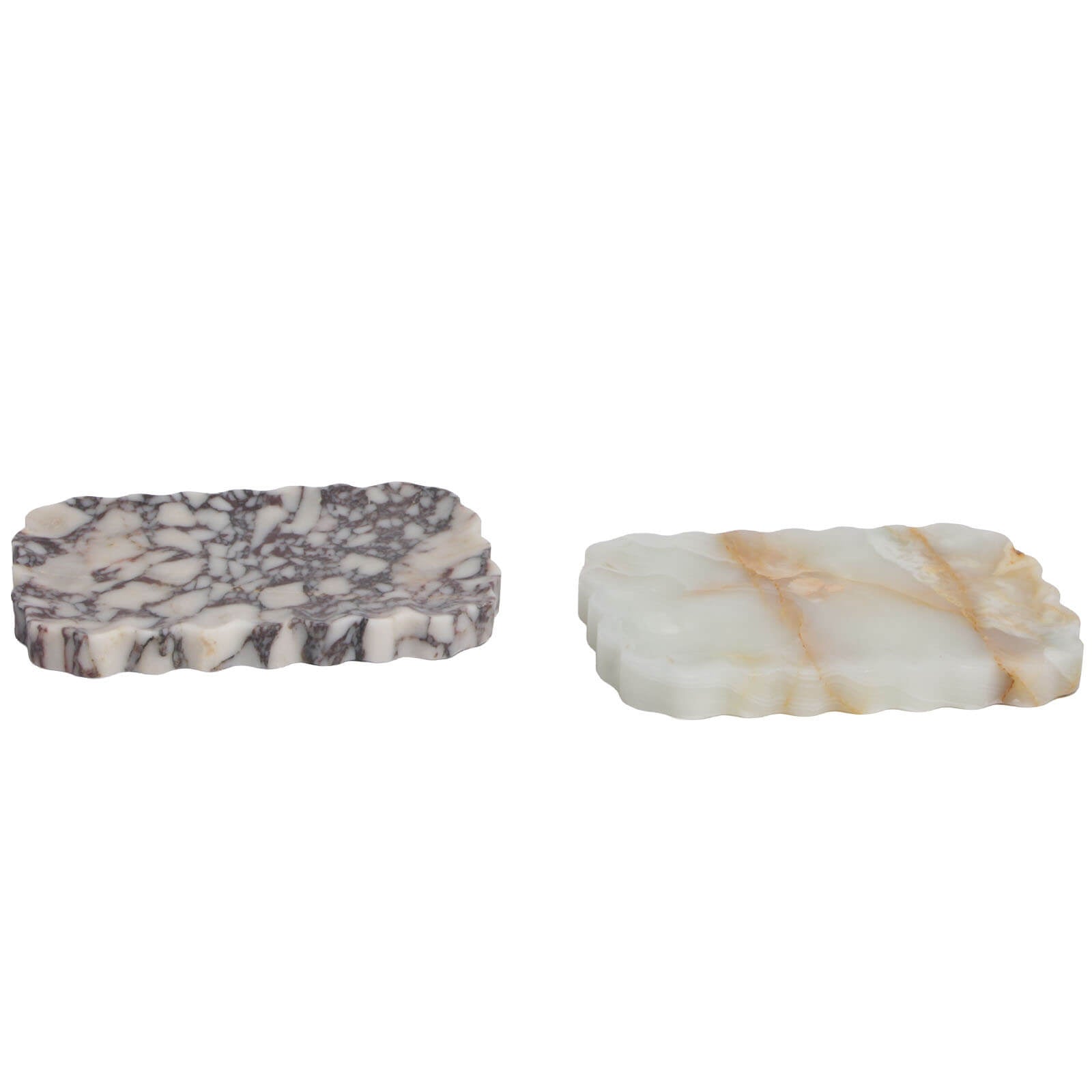 Freeform Tray in Bulgari Purple Marble by Keiichi