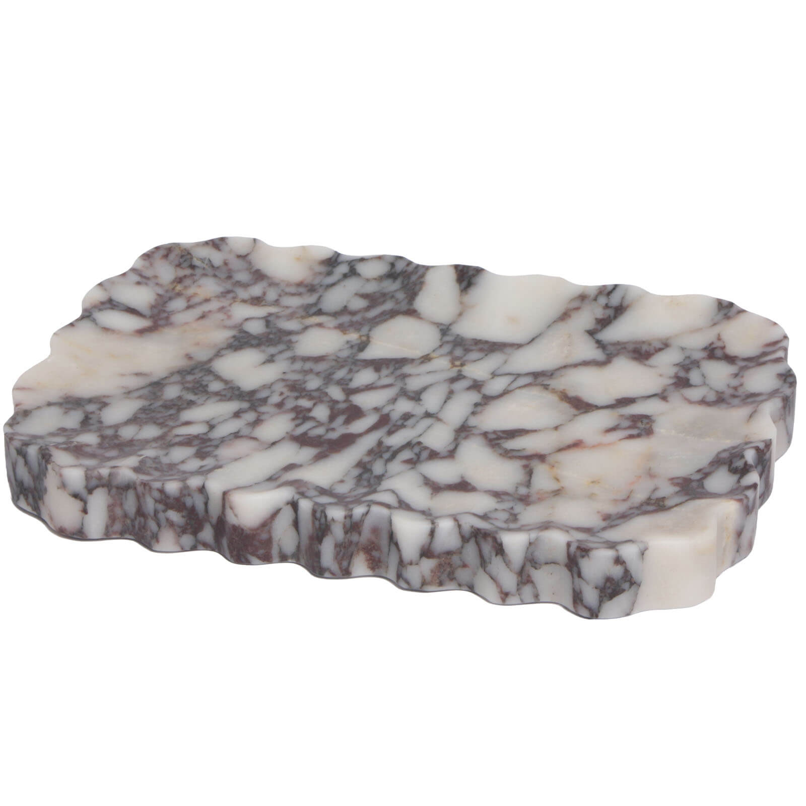 Freeform Tray in Bulgari Purple Marble by Keiichi