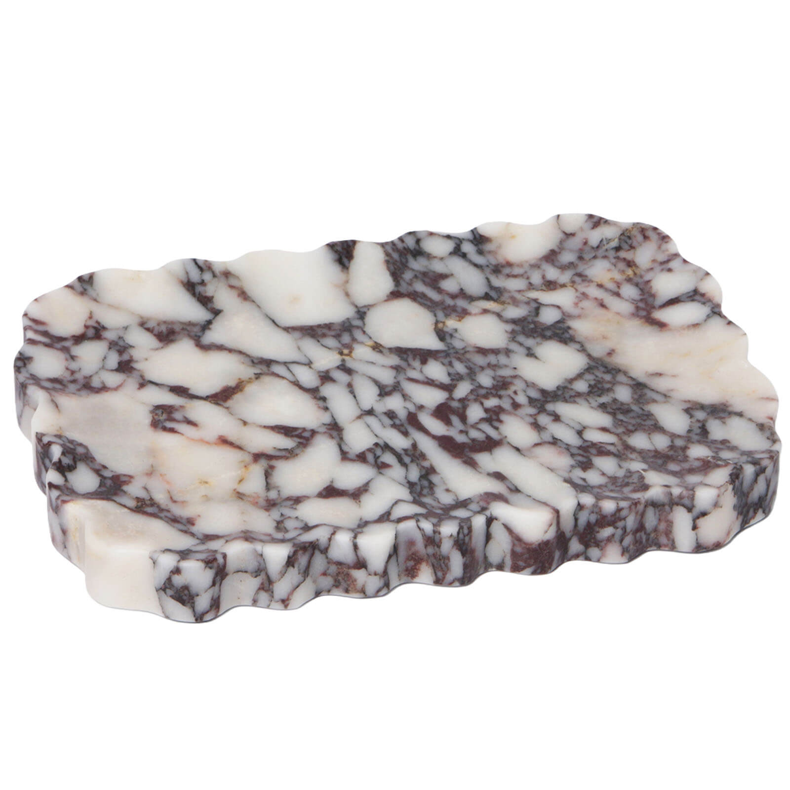 Freeform Tray in Bulgari Purple Marble by Keiichi
