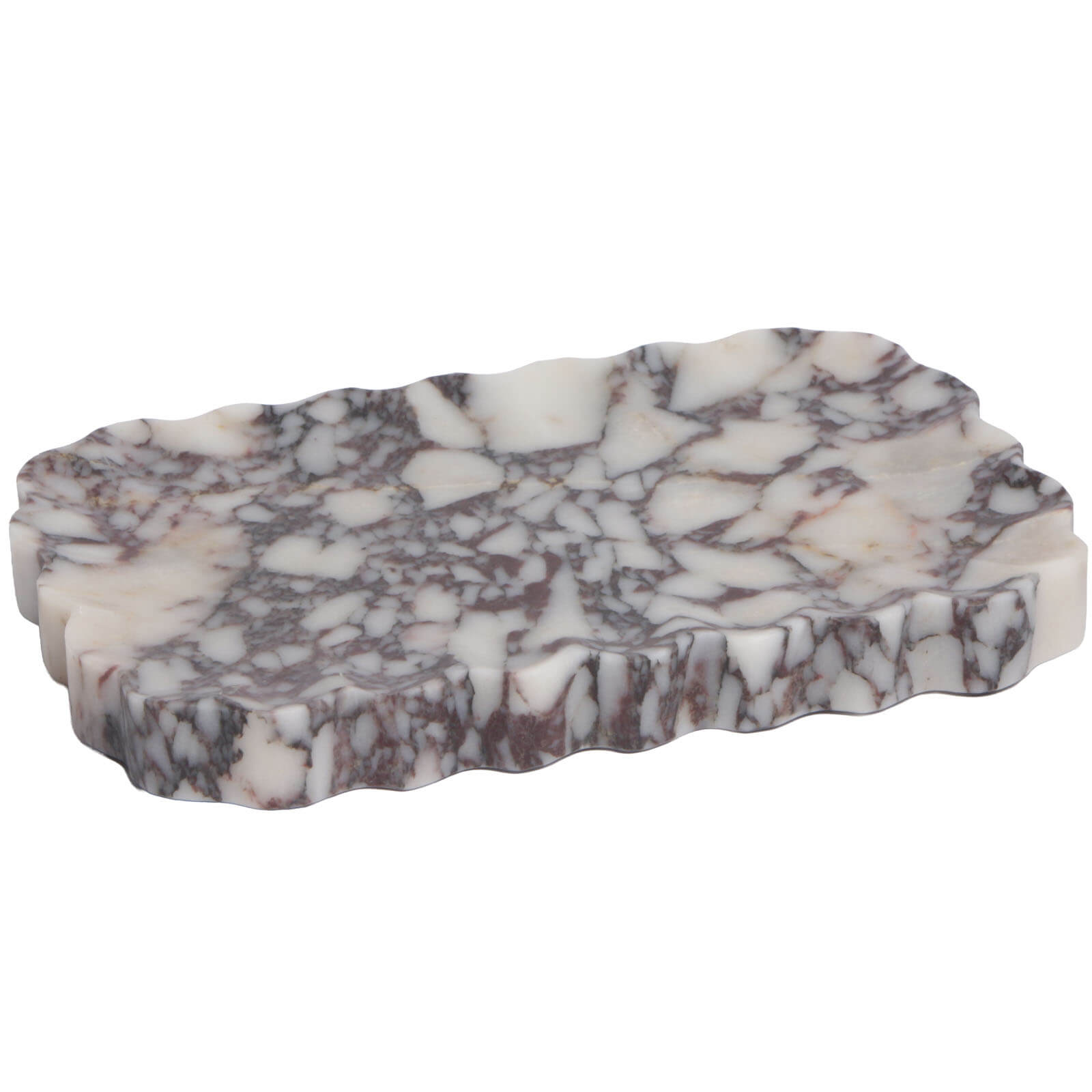 Freeform Tray in Bulgari Purple Marble by Keiichi