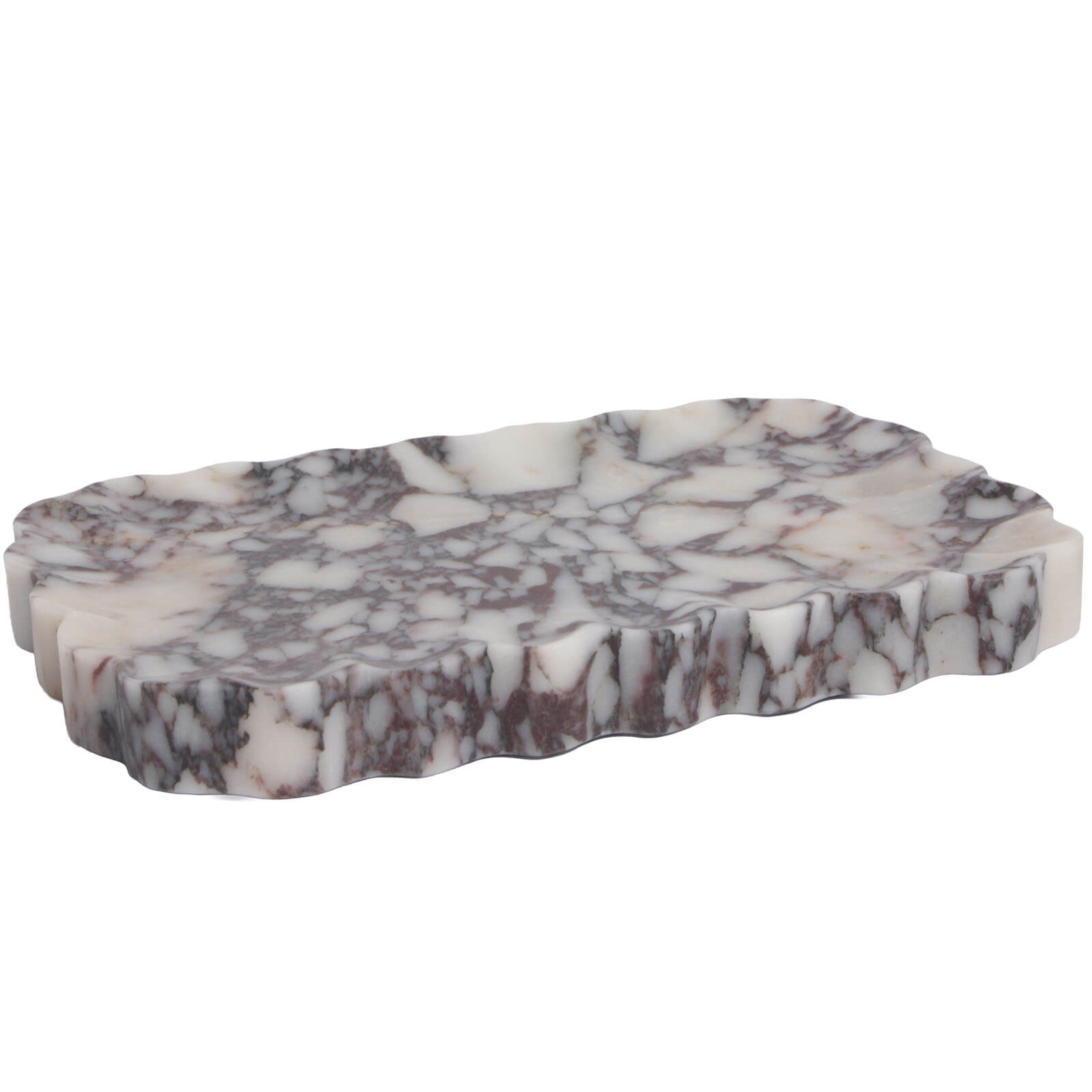 Freeform Tray in Bulgari Purple Marble by Keiichi