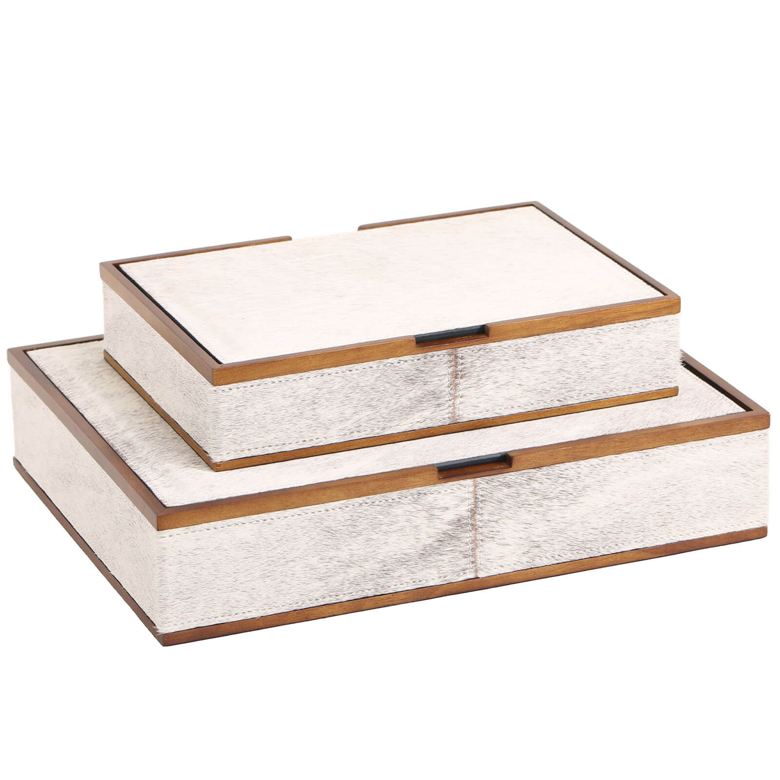 Carrington Horsehair Decorative Box - Large by Keiichi