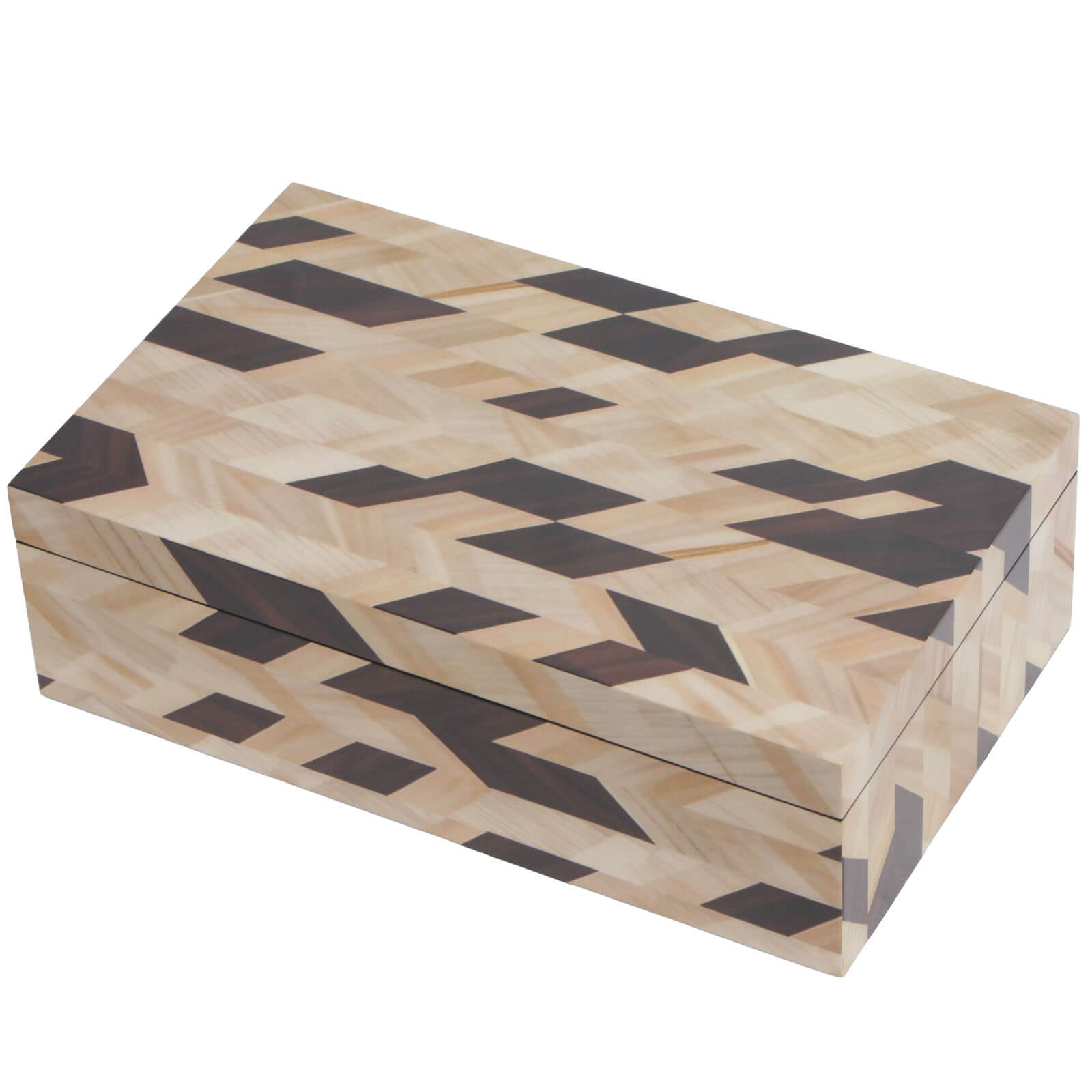 Geometric Marquetry Box by Keiichi