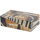 Abstract Geometric Marquetry Box by Keiichi