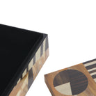 Abstract Geometric Marquetry Box by Keiichi