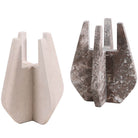 Candle Holder in Dark Grey Marble by Keiichi