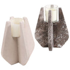 Candle Holder in Dark Grey Marble by Keiichi