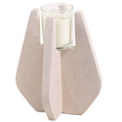 Candle Holder in Beige Marble by Keiichi