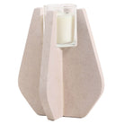 Candle Holder in Beige Marble by Keiichi