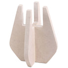 Candle Holder in Beige Marble by Keiichi