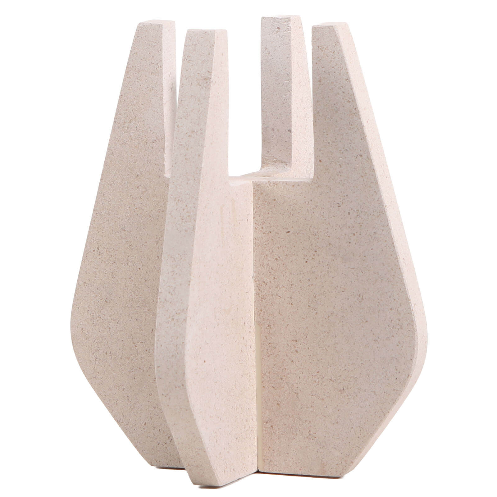 Candle Holder in Beige Marble by Keiichi