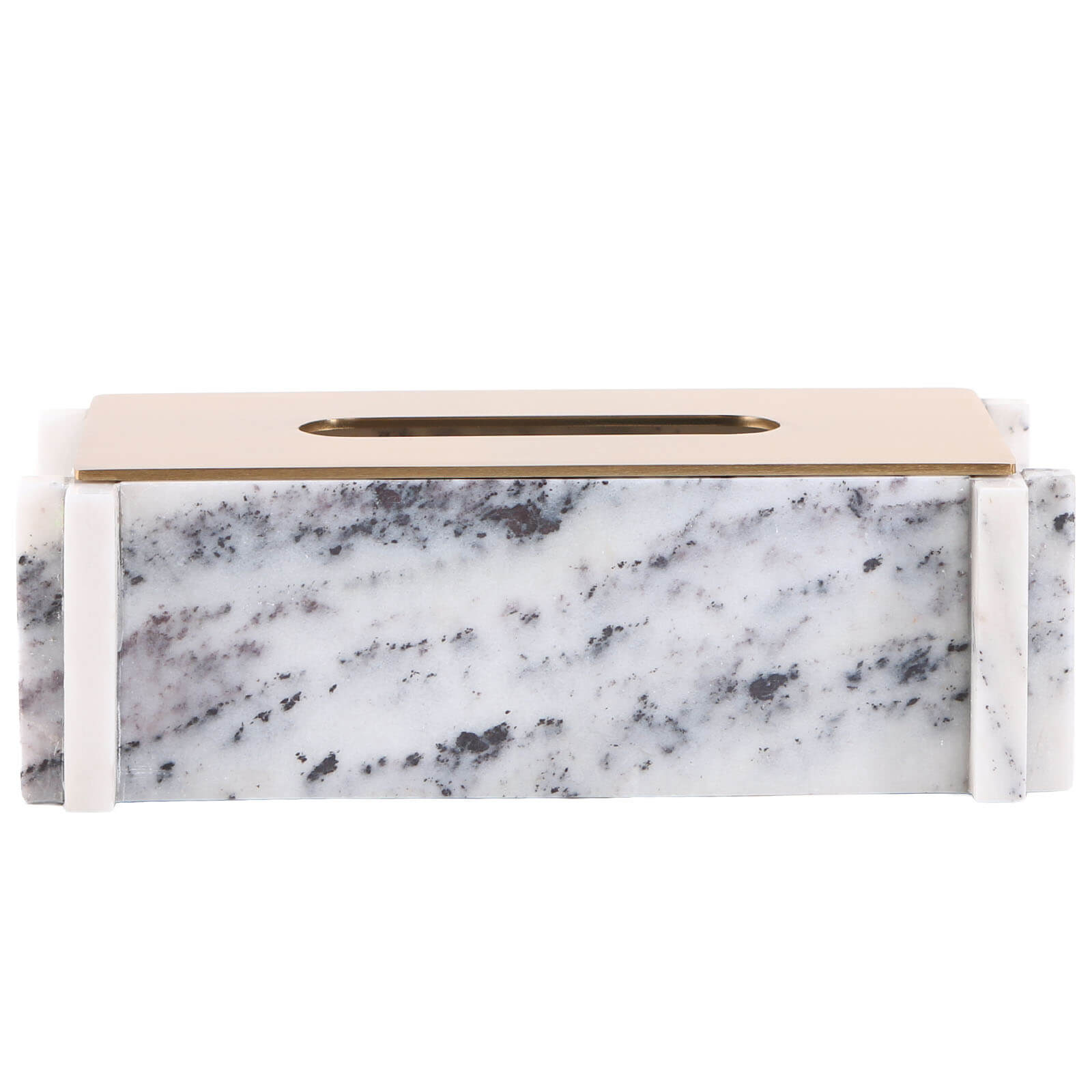 Tissue Holder in White Marble by Keiichi