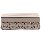 Leather Woven Tissue Holder by Keiichi