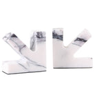 Arrow Bookends in Marble by Keiichi