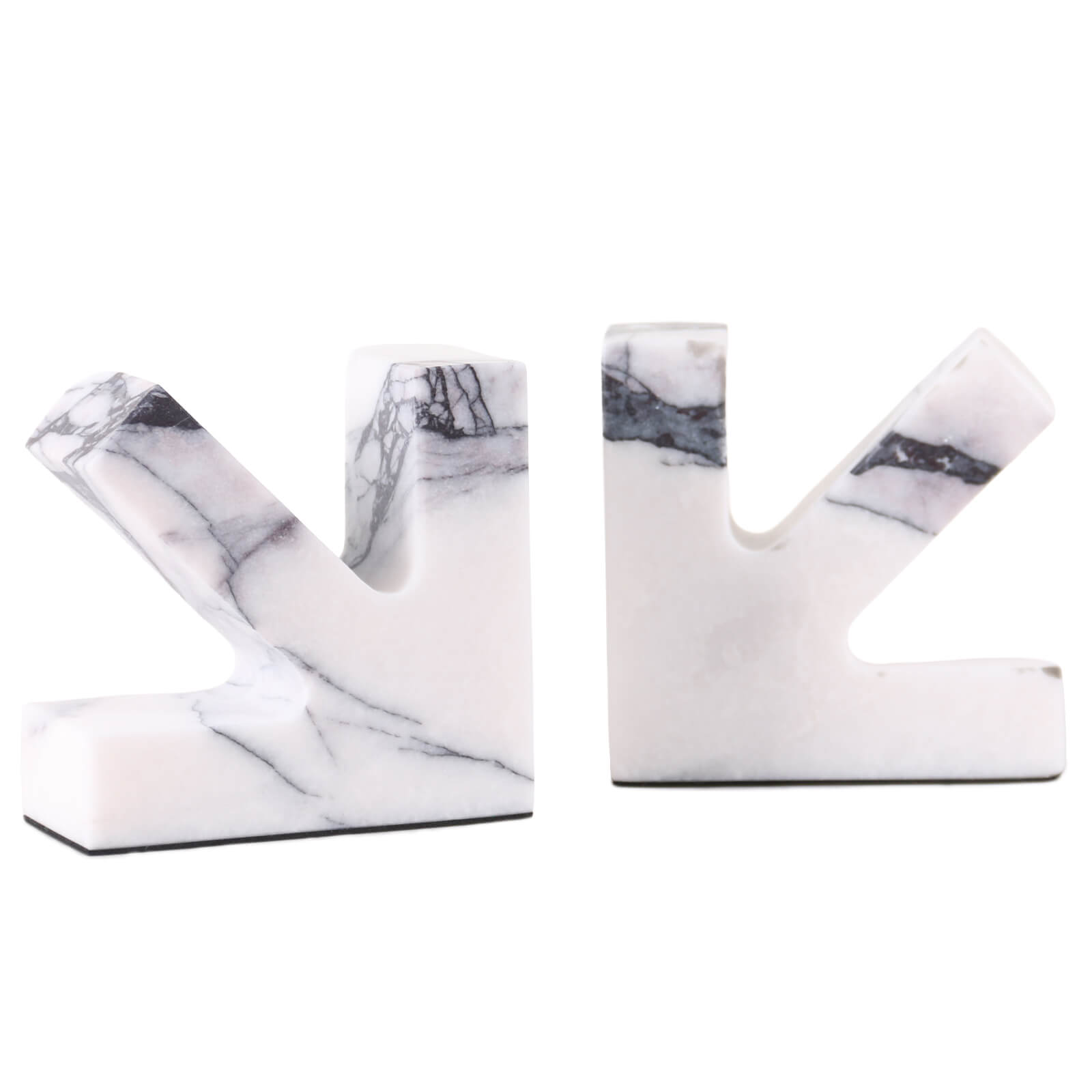 Arrow Bookends in Marble by Keiichi