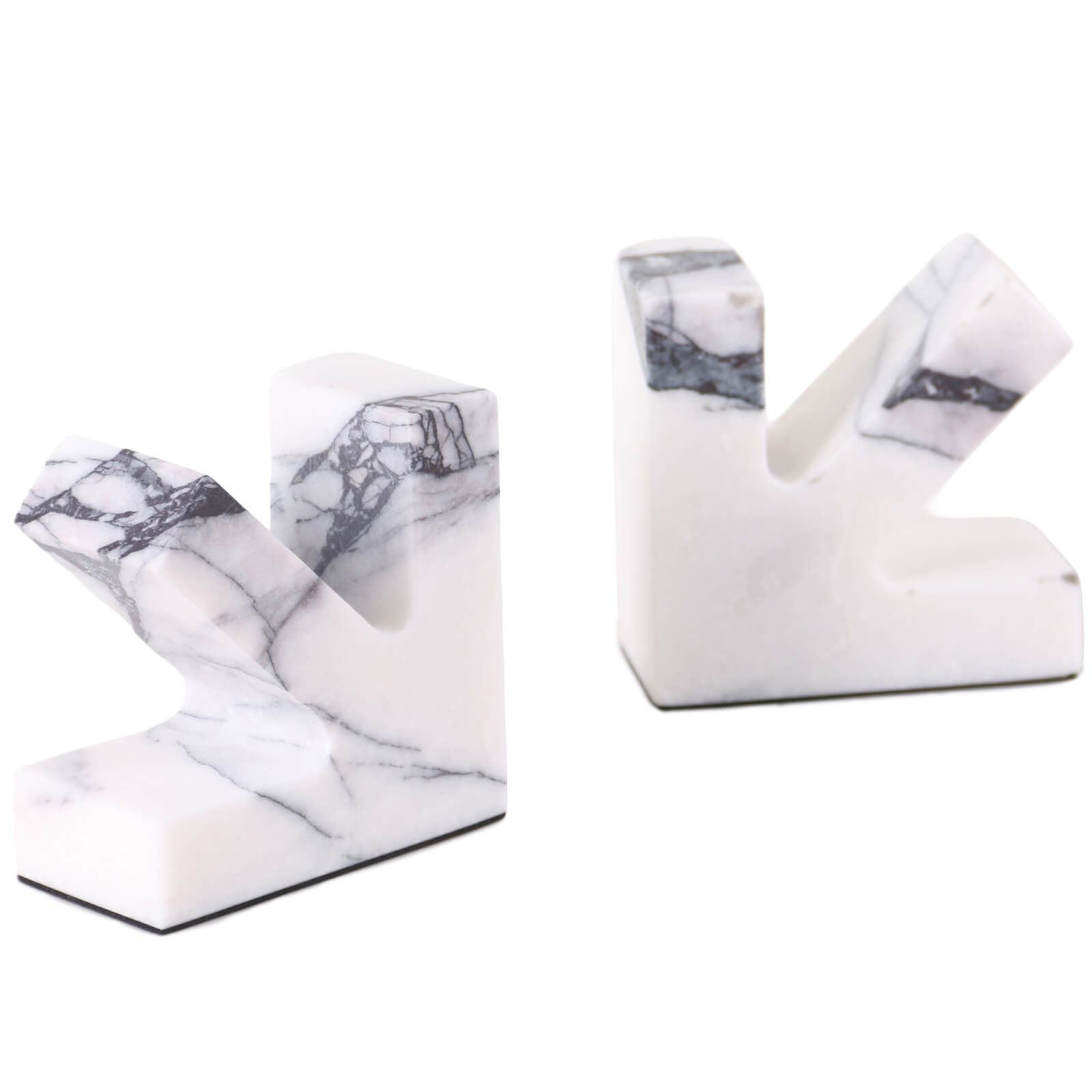 Arrow Bookends in Marble by Keiichi