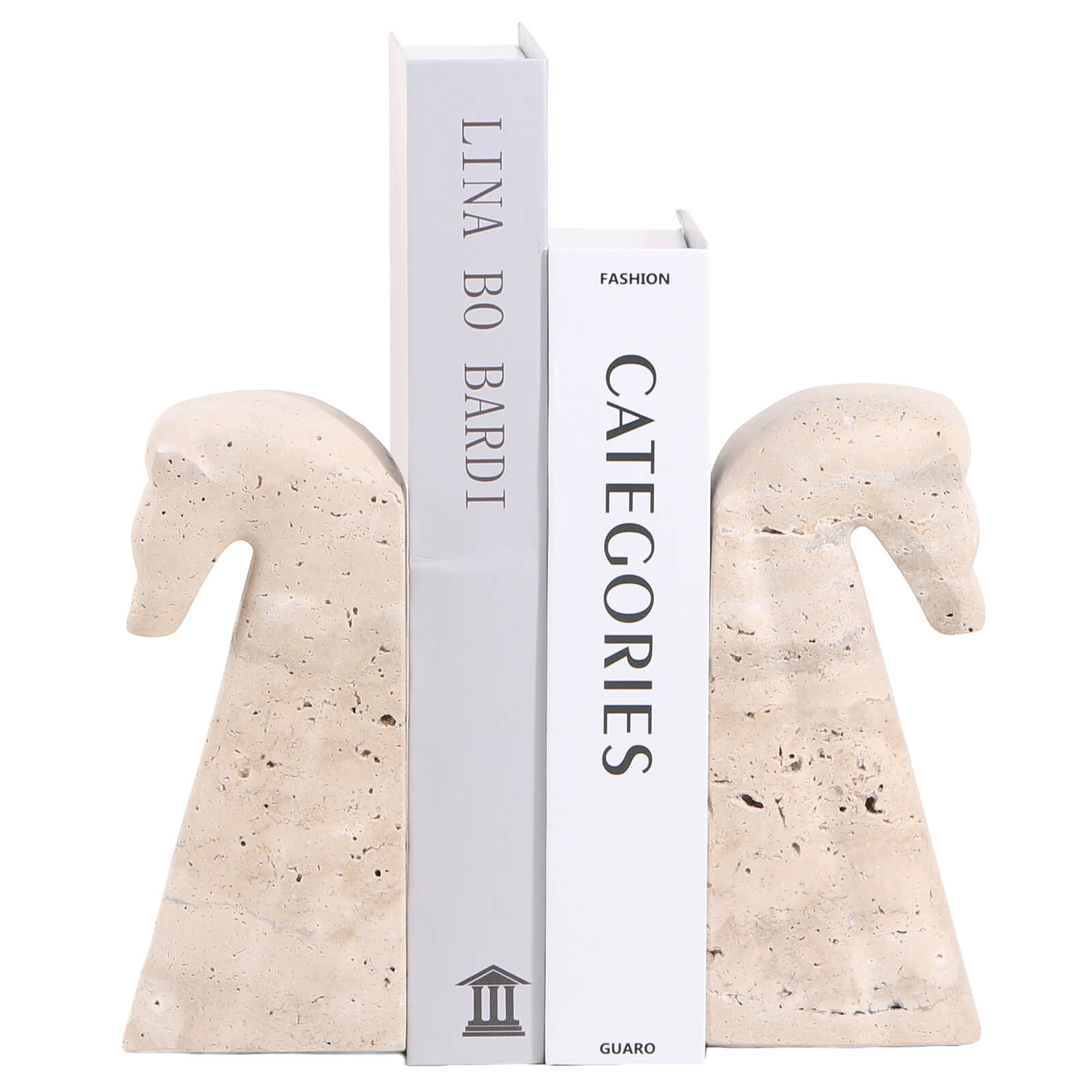Horse Bookends in Marble by Keiichi