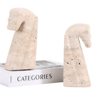Horse Bookends in Marble by Keiichi