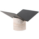 Magazine Holder in Travertine by Keiichi