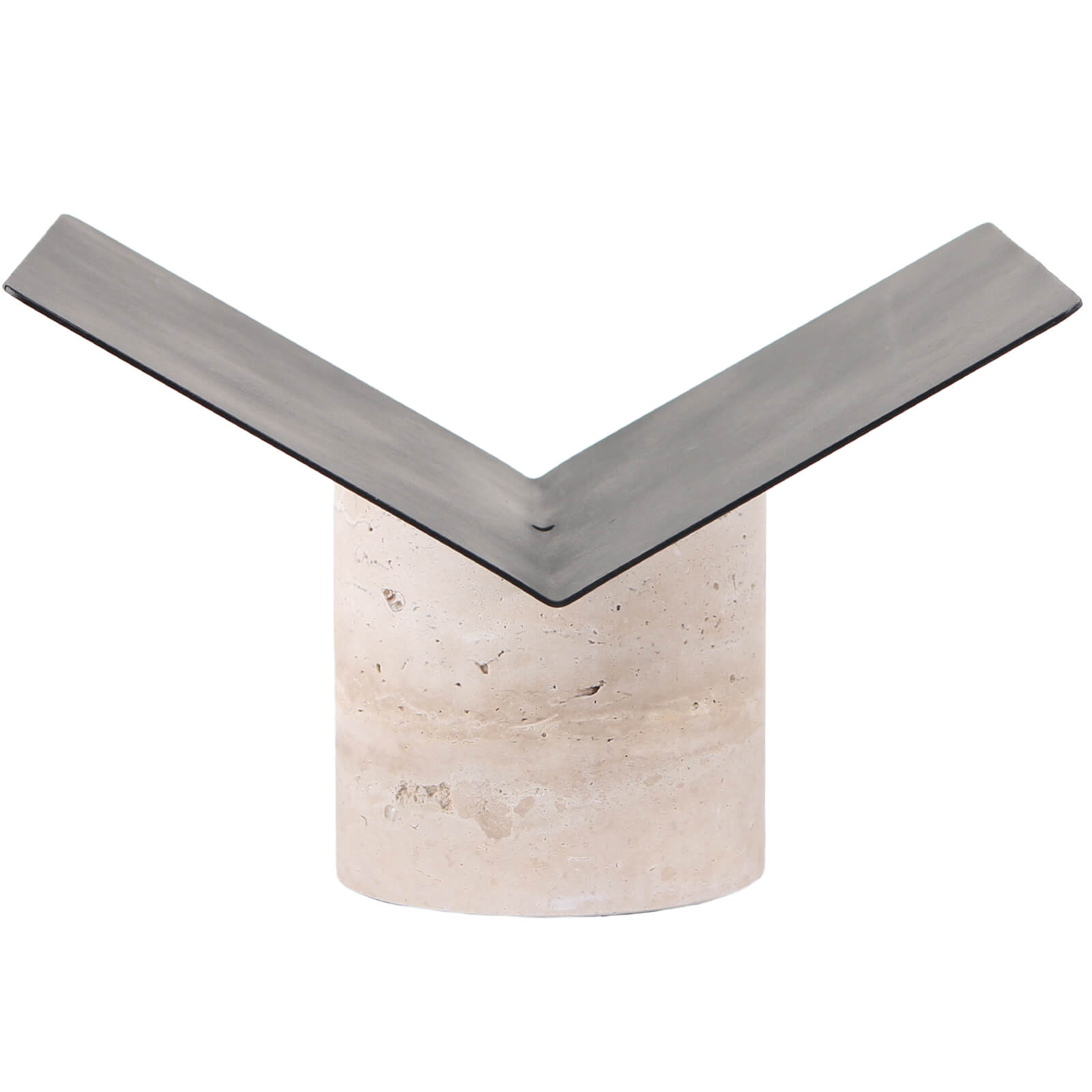 Magazine Holder in Travertine by Keiichi