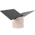 Magazine Holder in Travertine by Keiichi
