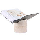 Magazine Holder in Travertine by Keiichi