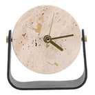 Desktop Clock in Beige Stone by Keiichi
