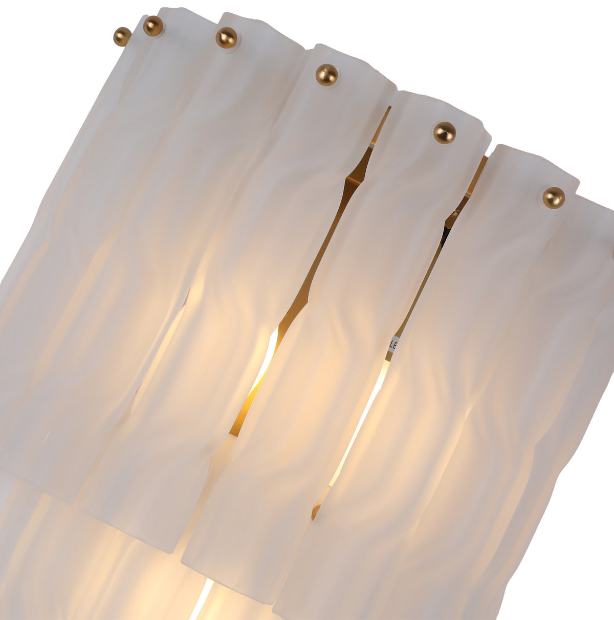 Twisted Frosted Glass Wall Light Keiichi