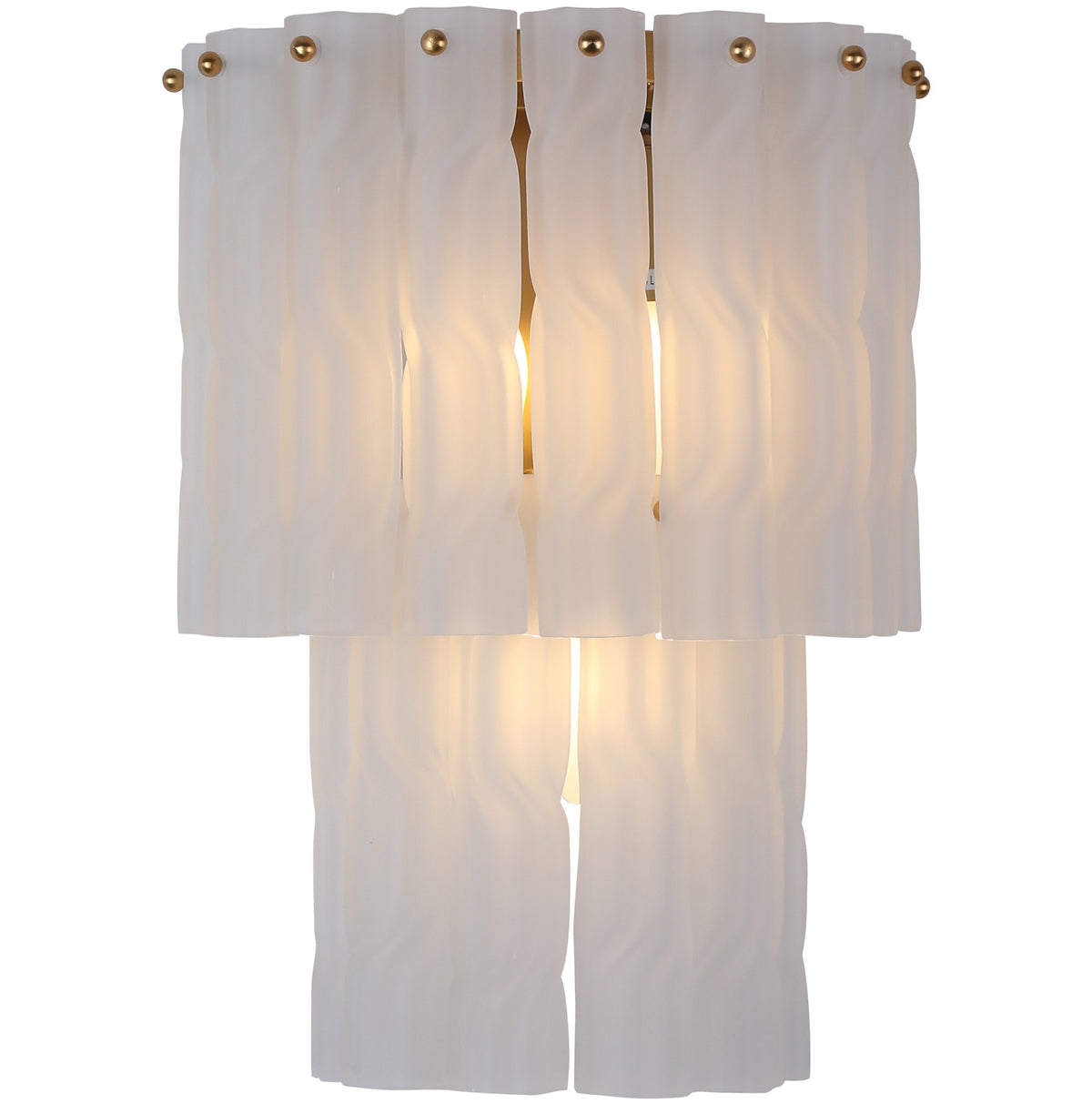 Twisted Frosted Glass Wall Light Keiichi