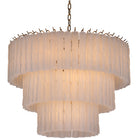 Twisted Frost Glass Chandelier - Large Keiichi