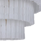 Twisted Frost Glass Chandelier - Large Keiichi