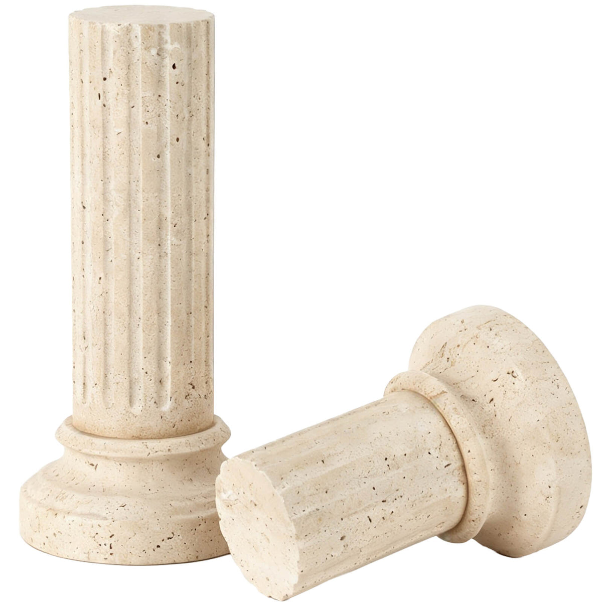 Marcello Decorative Object in Travertine - Small Keiichi