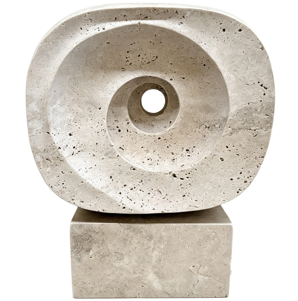 Atticus Sculpture in Travertine Keiichi