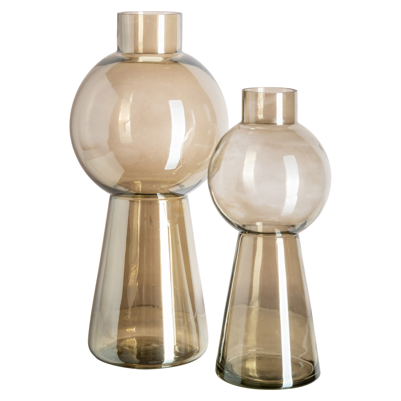 Sera Small Glass Vase - Smoke by Richmond Interiors