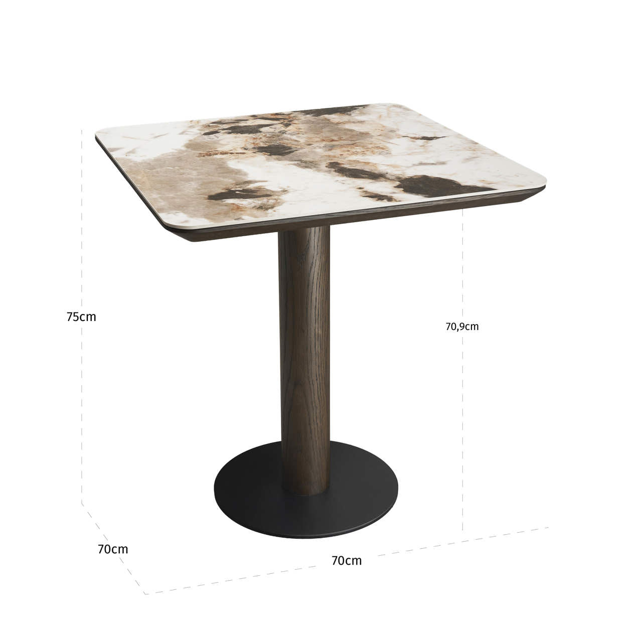 Bistro table Langford brown by Richmond Interiors