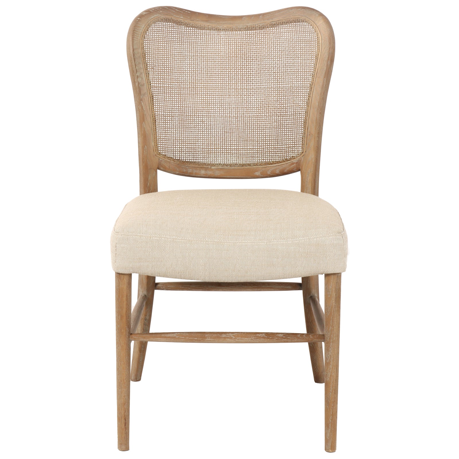 Chadlington Rattan and Natural Linen Dining Chair by Keiichi