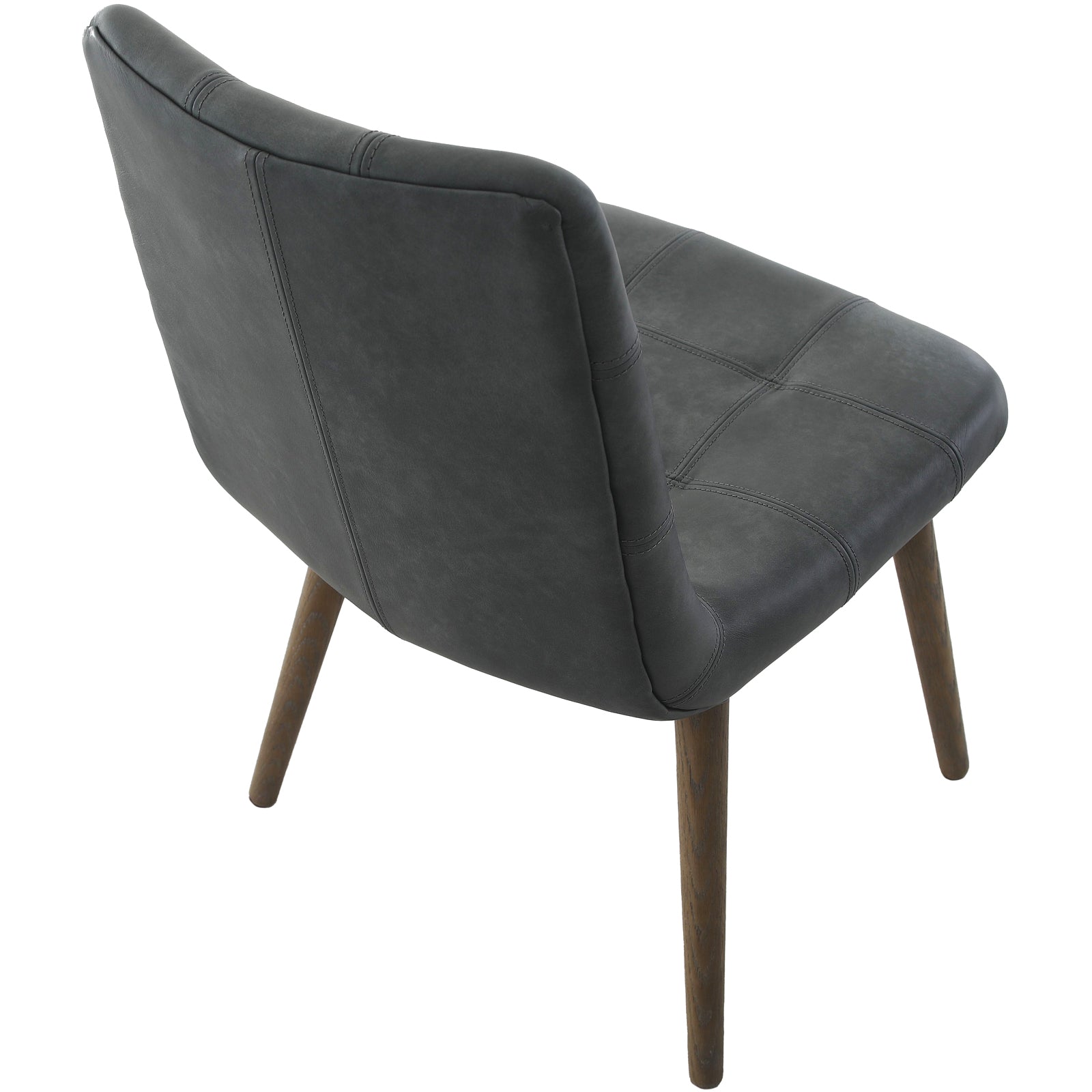 Winchcombe Dining Chair in Grey Leather by Keiichi