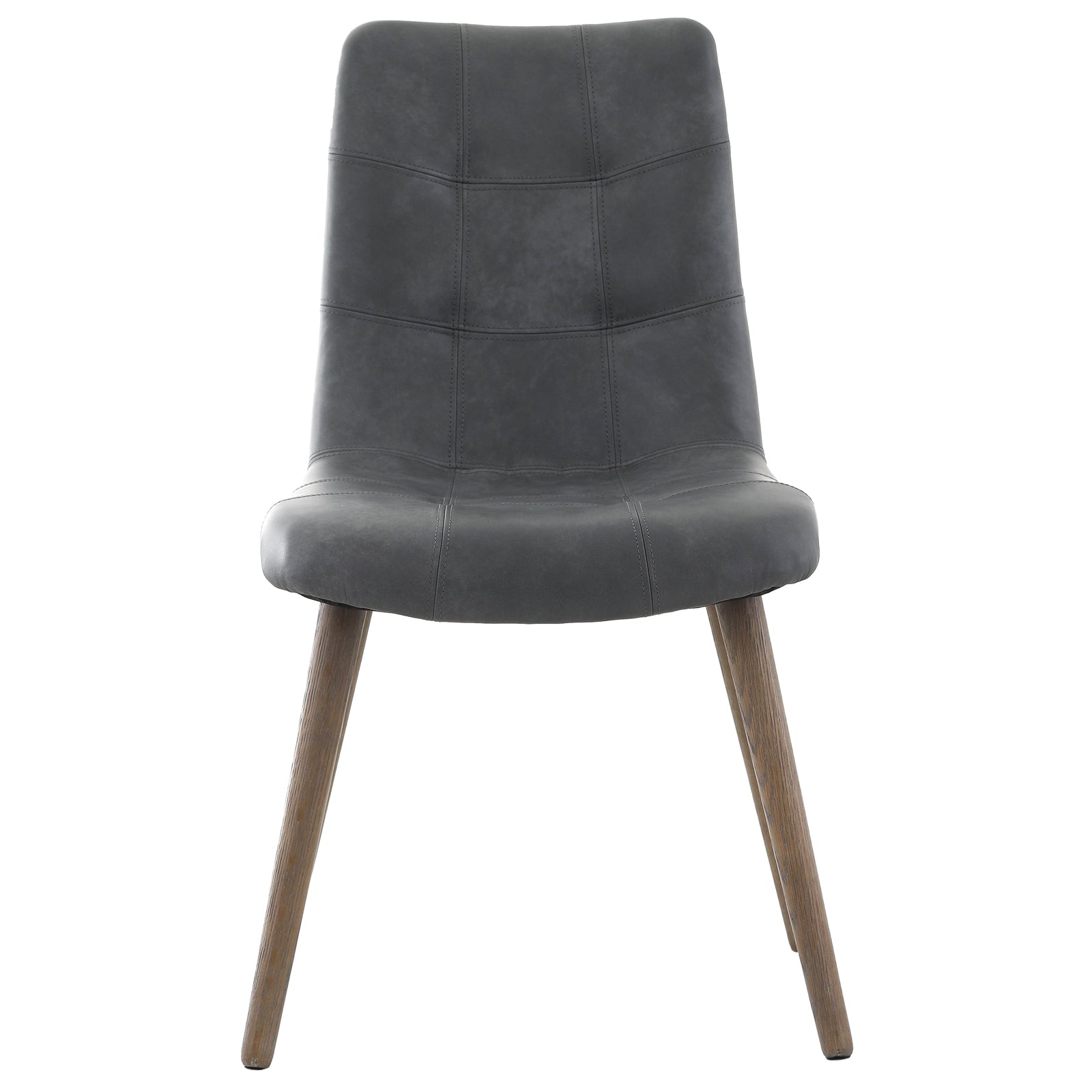 Winchcombe Dining Chair in Grey Leather by Keiichi