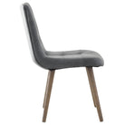 Winchcombe Dining Chair in Grey Leather by Keiichi