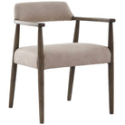Stonehouse Dining Chair in Taupe Italian Leather by Keiichi