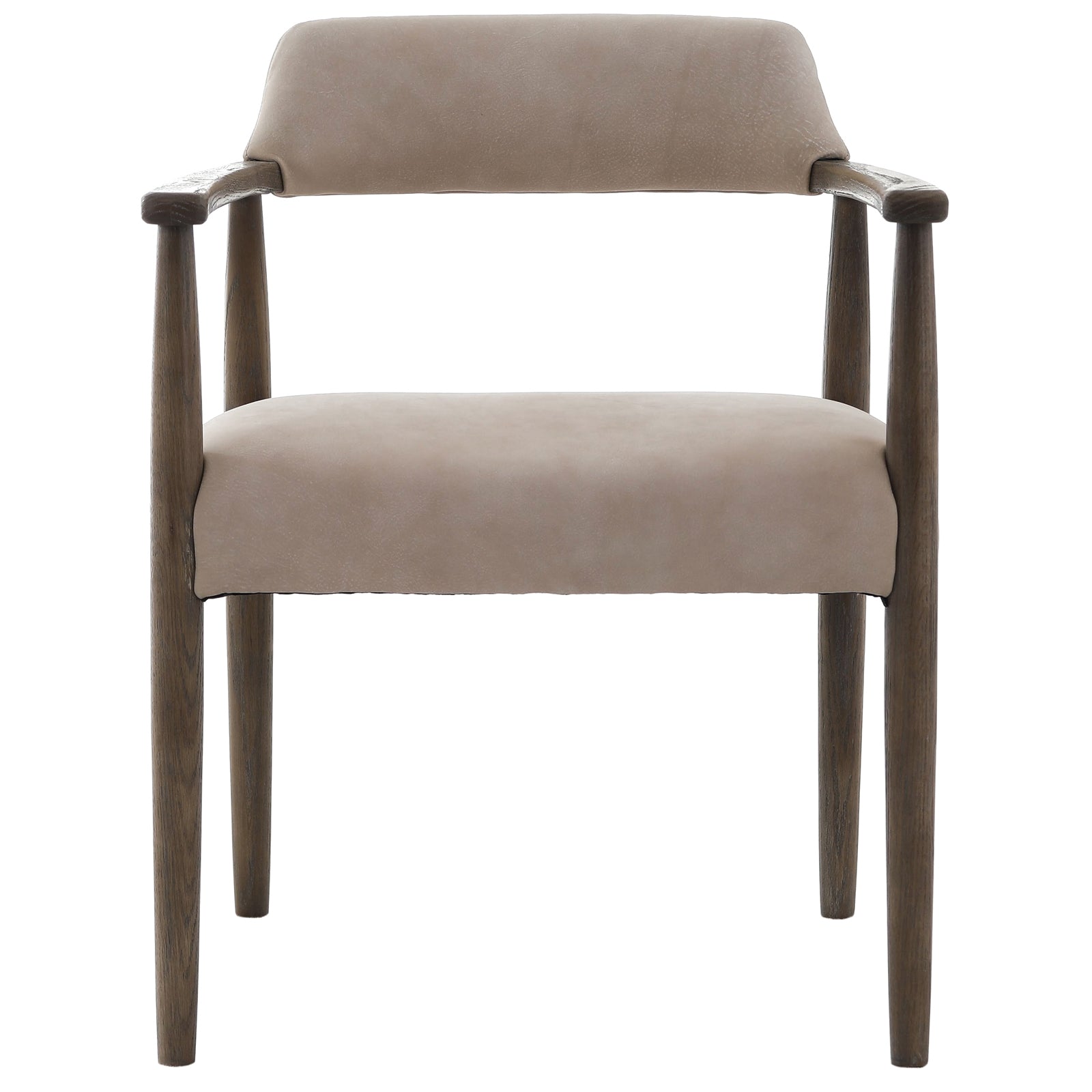 Stonehouse Dining Chair in Taupe Italian Leather by Keiichi