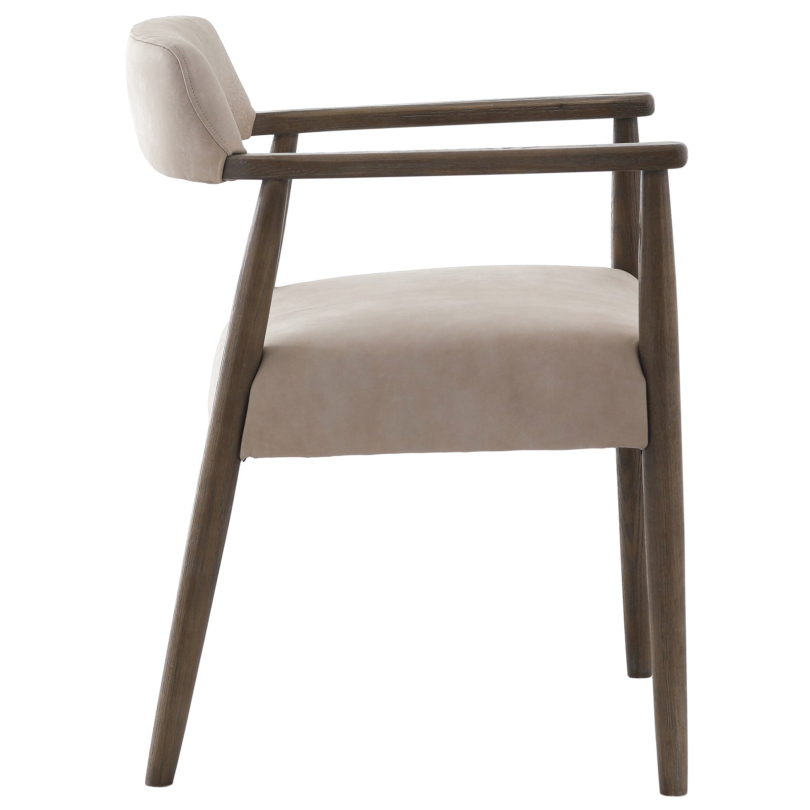 Stonehouse Dining Chair in Taupe Italian Leather by Keiichi