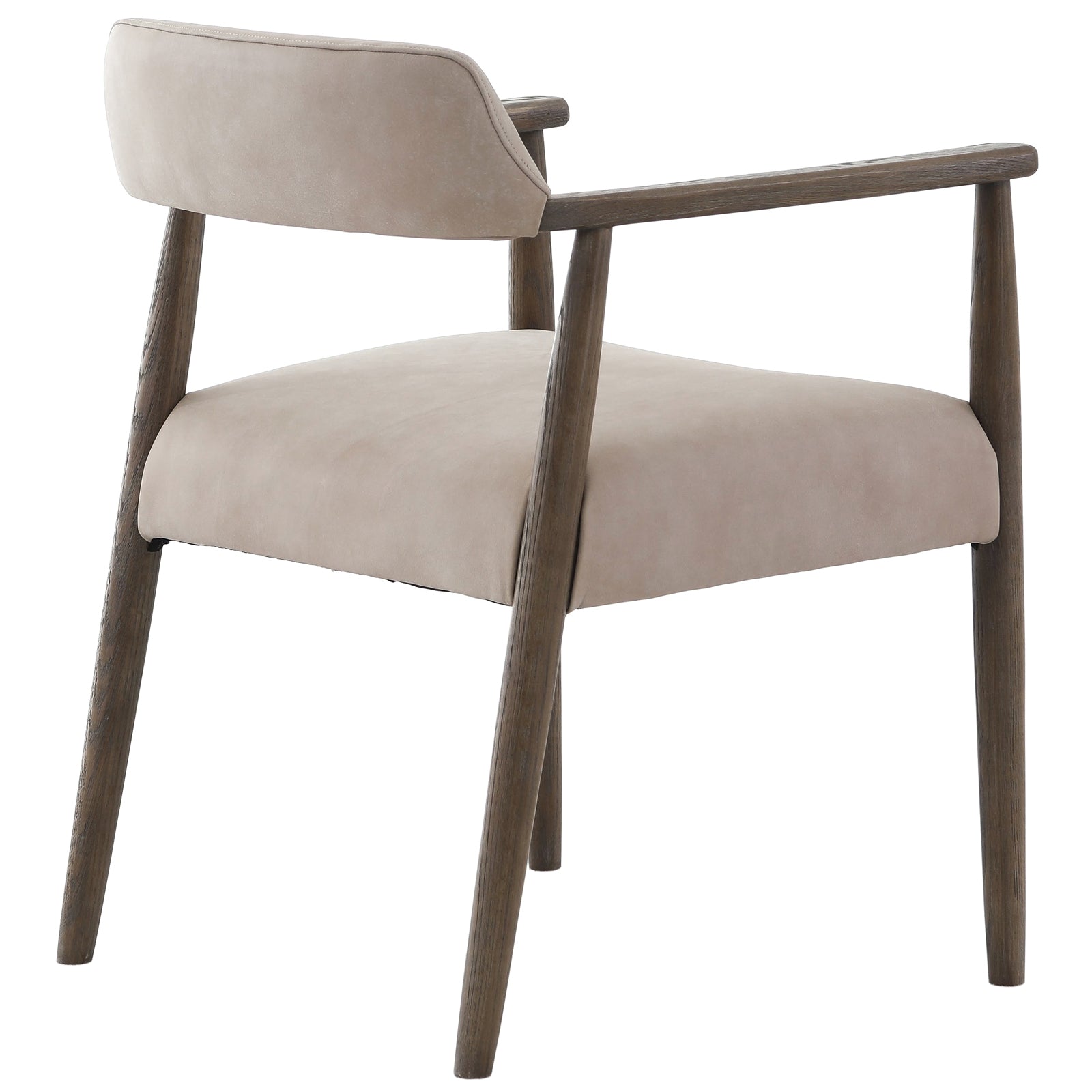 Stonehouse Dining Chair in Taupe Italian Leather by Keiichi
