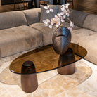 Hayden Bronze Oval Coffee Table by Richmond Interiors