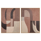 Tatu Brown Wall Art - Left by Richmond Interiors
